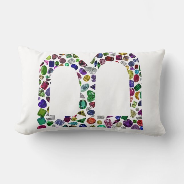 Monogram Initiaal letter B Kussen (Voorkant)