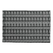 Monogram Initiaal letter B Kussensloop (Achterkant)