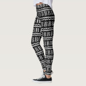 Monogram Initiaal letter B Leggings (Links)