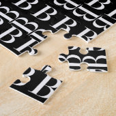 Monogram Initiaal letter B Legpuzzel (Zijkant)