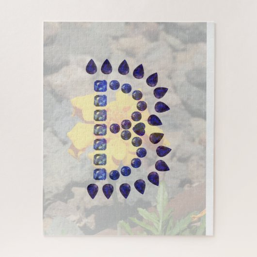 Monogram Initiaal letter B Legpuzzel (Verticaal)