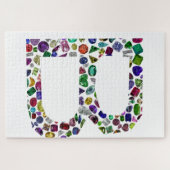 Monogram Initiaal letter B Legpuzzel (Horizontaal)