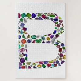 Monogram Initiaal letter B Legpuzzel