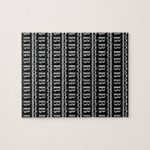 Monogram Initiaal letter B Legpuzzel (Horizontaal)