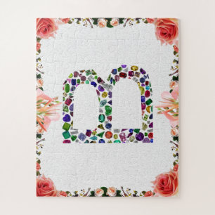 Monogram Initiaal letter B Legpuzzel