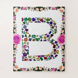 Monogram Initiaal letter B Legpuzzel