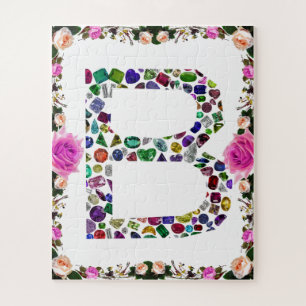 Monogram Initiaal letter B Legpuzzel