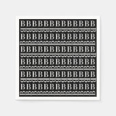 Monogram Initiaal letter B Servetten (Voorkant)