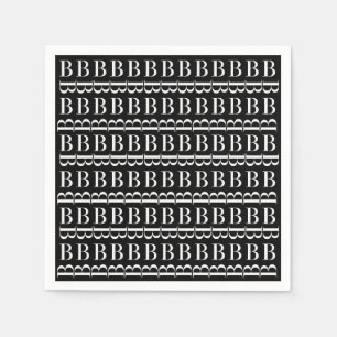 Monogram Initiaal letter B Servetten