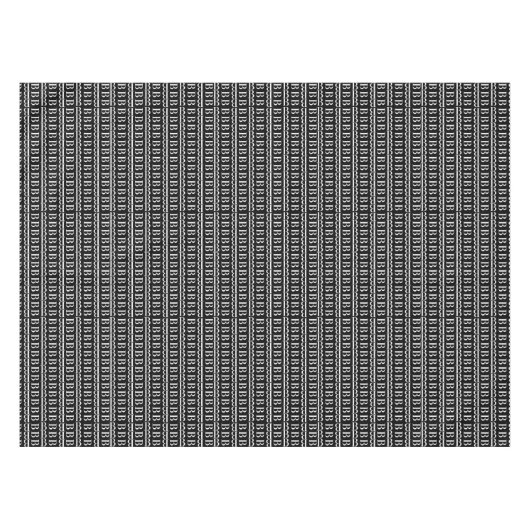 Monogram Initiaal letter B Tafelkleed (Voorkant (Horizontaal))