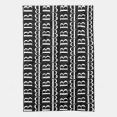 Monogram Initiaal letter B Theedoek (Verticaal)