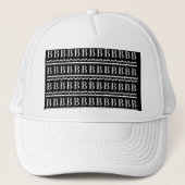 Monogram Initiaal letter B Trucker Pet (Voorkant)