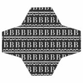 Monogram Initiaal letter B Voetbal (Enkel)