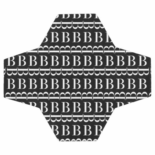 Monogram Initiaal letter B Voetbal (Enkel)