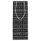 Monogram Initiaal letter B Wijn Cadeautas (Achterkant)