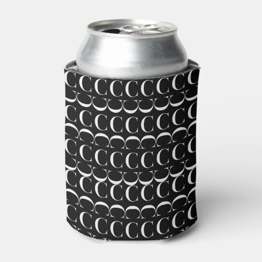 Monogram Initiaal letter C Blikjeskoeler (Blikje Voorkant)