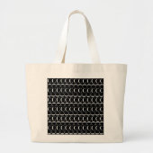 Monogram Initiaal letter C Grote Tote Bag (Voorkant)