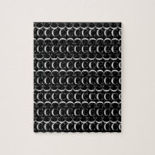 Monogram Initiaal Letter C, kies Achtergrondkleur Legpuzzel (Verticaal)