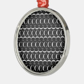 Monogram Initiaal letter C Metalen Ornament (Links)