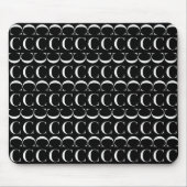 Monogram Initiaal letter C Muismat (Voorkant)