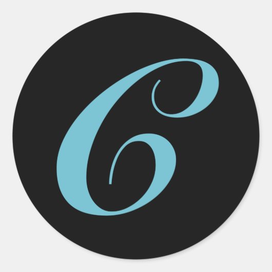 Monogram initiaal letter C Ronde Sticker (Voorkant)