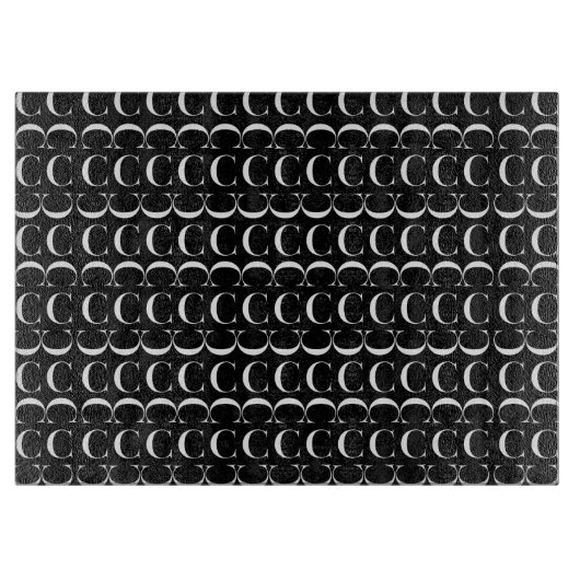 Monogram Initiaal letter C Snijplank (Voorkant)