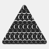 Monogram Initiaal letter C Sticker (Voorkant)