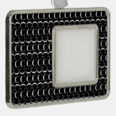 Monogram Initiaal letter C Verzilverd Omlijst Ornament (Rechts)