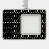 Monogram Initiaal letter C Verzilverd Omlijst Ornament (Voorkant)