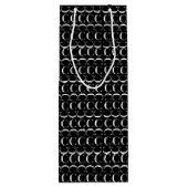 Monogram Initiaal letter C Wijn Cadeautas (Achterkant)