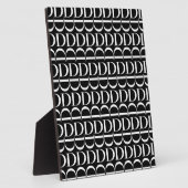Monogram Initiaal letter D Fotoplaat (Zijkant)