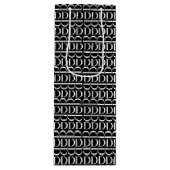 Monogram Initiaal letter D Wijn Cadeautas (Voorkant)