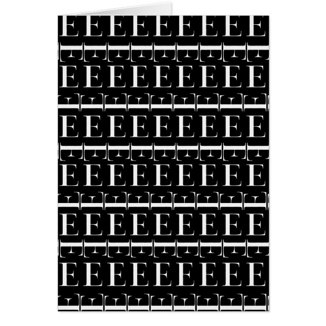 Monogram Initiaal letter E (Voorkant)