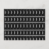 Monogram Initiaal letter E Briefkaart (Voorkant)