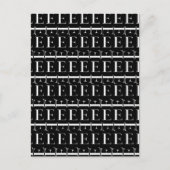 Monogram Initiaal letter E Briefkaart (Voorkant)