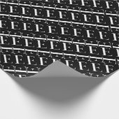 Monogram Initiaal letter E Cadeaupapier (Hoek)