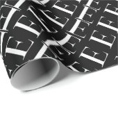 Monogram Initiaal letter E Cadeaupapier (Rol Hoek)