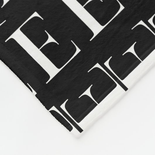 Monogram Initiaal letter E Fleece Deken (Hoek)