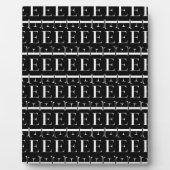 Monogram Initiaal letter E Fotoplaat (Voorkant)