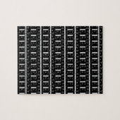 Monogram Initiaal letter E Legpuzzel (Horizontaal)