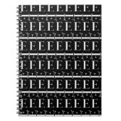 Monogram Initiaal letter E Notitieboek (Voorkant)