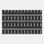 Monogram Initiaal letter E Rechthoekige Sticker (Voorkant)