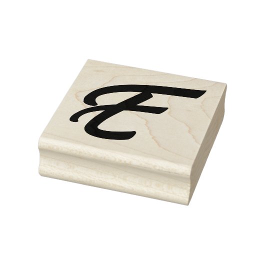 Monogram Initiaal letter E Rubberstempel (Stempel)