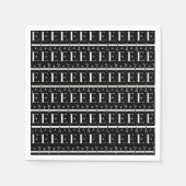 Monogram Initiaal letter E Servet (Voorkant)