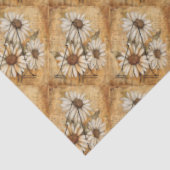 Monogram Initiaal Letter Een  Daisy Tekening Tissuepapier (Detail)