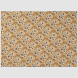 Monogram Initiaal Letter Een  Daisy Tekening Tissuepapier