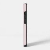 Monogram Initiaal Letter Eenvoudig Blush Roze Mode iPhone Hoesje (Linkerkant)