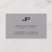 Monogram Initiaal Letter Elegant Moderne Sjabloon Visitekaartje (Achterkant)