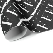 Monogram Initiaal letter F Cadeaupapier (Rol Hoek)
