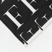 Monogram Initiaal letter F Fleece Deken (Hoek)